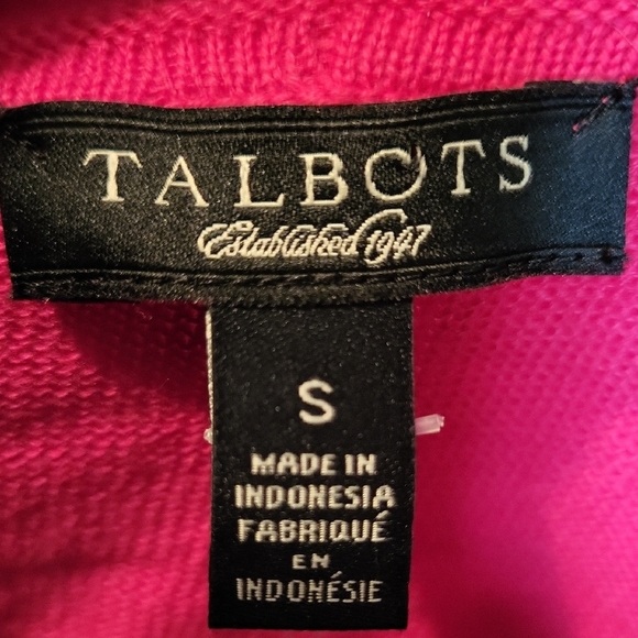 Talbots Fuchsia Knit Top - Picture 2 of 5